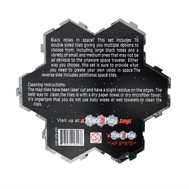 Blackholes - Space Board Game Play Tile Sets - Set of 70 Tiles - 2.25 Inches Wide