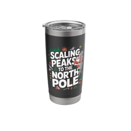 Rock Climbing Santa Claus - Christmas Climber Stainless Steel Insulated Tumbler