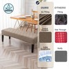 Genina Waterproof Dining Room Bench Covers, Stretch Jacquard Bench Seat