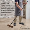 Pack of 3 Push Broom 18 Inch Outdoor Heavy Duty