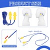 500 Pairs Corded Ear Plugs Bulk 25dB NRR with String,Blue