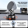 360° Adjustable Vacuum Magnetic Phone Holder, Magnetic Suction Phone Mount,Compatible