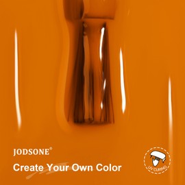 JODSONE 10ml Orange Gel Nail Polish Orange Gel Polish Bright Orange Color Nail Polish Gel Nail Manicure Salon DIY at Home High Gloss Soak Off U V Gel Nail French