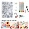 6PCs DIY Colored HandMade Heat Shrink Sheet DIY Crafts Tool