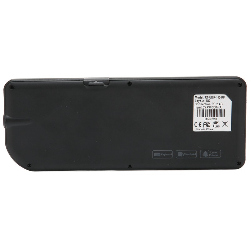 Mini Keyboard 2.4G Wireless Backlit Integrated Design Inbuilt Rechargeable Battery