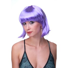 Wig Me Up - PW0114-P08 Sexy Party Wig Bob Disco Short & Sassy Go-Go Party Burlesque, Violet