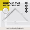 Relaxweex 48 Inch Folding Triangle Ruler Aluminum Framing Square for
