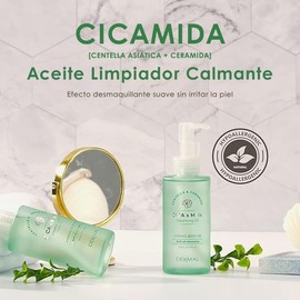 DERMAL - Aceite Limpiador Desmaquillante con Cicamida, Calmante con Ceramida y Centella Asiática para Piel Sensible. 150ml