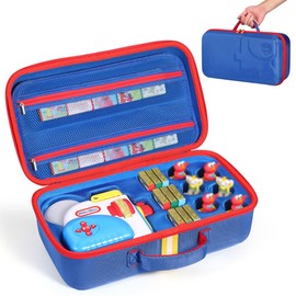 Storage Carrying Case Compatible with Little Tikes Story Dream Machine Books Starter Set and Character (Blue, Large Size)