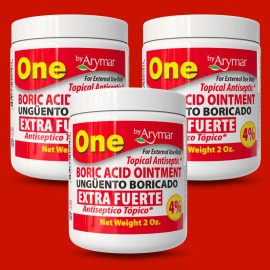 Arymar Boric Acid Ointment 4% – Skin Care Topical, 2 fl oz (3-Pack)