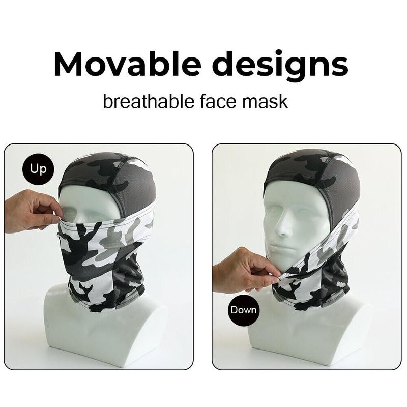 Camo Balaclava Full Face Mask UV Protection Tactical Shiesty Mask