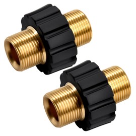 SPEEDWOX Pressure Washer Hose Adapter Kit, M22-14mm Male to Male Thread Fitting Hose Connectors Quick Connect M22 Metric Male Thread Fitting 5000 PSI Quick Connector (2-Piece Set)