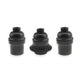HAHIYO E26 E27 Lamp Socket Screw in Mount Light Socket Bulb Holder Fixture Easy Wire Tighten Down Not Loose Twist PBT+ Plastic Maximum for Decor Table Electrical Circuit Assorted Total 3pieces
