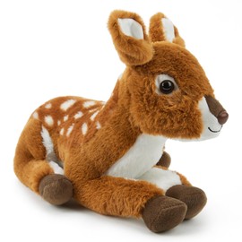 Zappi Co Deer Fawn Plush Toy (32cm) - Soft, Adorable Forest Friend, Eco-Friendly, Great for Children's Nature Exploration, 100% Recycled