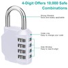HRLORK Combination Padlock 1 Packs School Locker Lock Outdoor Weatherproof
