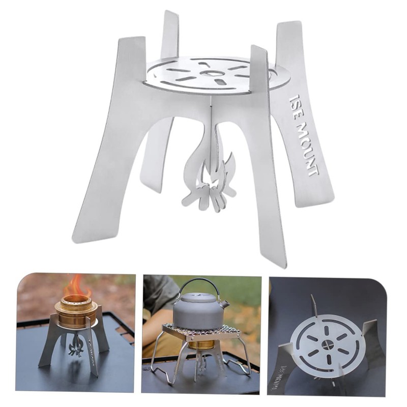BESPORTBLE Camping Accessories Stainless Steel Stove Rack Portable Stove Holder