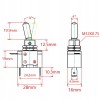 Unbranded 12V 20A Red LED Light Toggle Rocker Switch Control