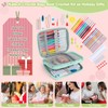 Katech Crochet Hooks Set with Crochet Case, 73 pcs Knitting