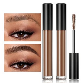 DAGEDA 2 Unidades De Gel Para Cejas Marrón Oscuro, Gel Fijador De Cejas, Resistente Al Agua Y Al Sudor, Líquido Reparador Para Peinar Las Cejas 51 Ml 