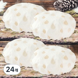 Deep Talk Hair Treatment Perm Dye Brush EVA Shower Cap Luxury Waterproof Bathing Cap DT0936 24 Pieces Apricot / 딥톡 헤어트리트먼트 파마약 염색브러시 EVA 샤워캡 고급 방수 목욕 모자 DT0936 24개 살구