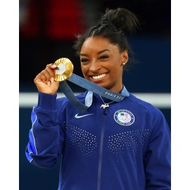Champion 8x10 Photo SIMONE BILES 2024 Paris Olympics Gymnastics World Champion Gold USA