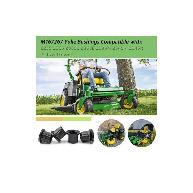 ZFZMZ Replacement Flanged Caster Yoke Spindle Bushing M167267 for Lawn