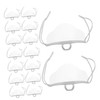 FELTECHELECTR 20pcs Clear Plastic Face Masks Reusable Mouth Covers Lightweight
