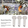50Pcs Round Clevis Pins Flat Head 304 Stainless Steel Locating