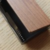 "PEN CASE" A wooden pen case made with heavy stainless