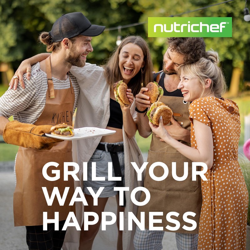 NutriChef Cast Iron Reversible Grill Plate, 18” Flat Skillet Griddle