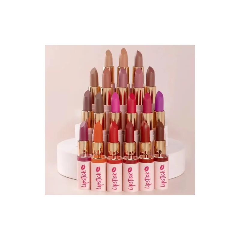 Labial Lipstick Pink Up Mate De Larga Duración