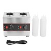 Commercial Hot Fudge Warmer Dispenser 320W 2 Pot Electric Cheese