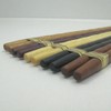 Nagao Natural Wood Hexagonal Chopsticks & Twist Chopsticks, 8.9 inches