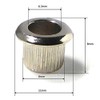 6 Machine head/tuner ferrules, bushing 6mm shaft 8mm hole for