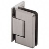CRL P1N344BN Brushed Nickel Pinnacle Adjustable Wall Mount Offset Back Plate Hinge