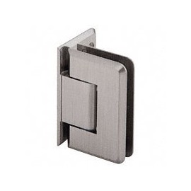 CRL P1N344BN Brushed Nickel Pinnacle Adjustable Wall Mount Offset Back Plate Hinge