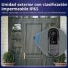 Cámara de Timbre de Video inalámbrico con Timbre inalámbrico Audio