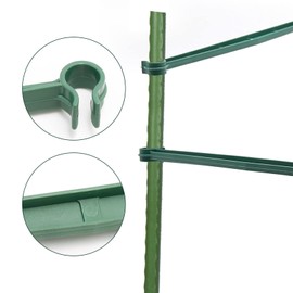 Saihisday 100PCS Stake Arms for Tomato Cage,11.8 Inches Expandable Trellis Connectors for Climbing Plants, Garden Plants, Vegetables(No Stake, Bayonet Diameter: 11 mm)