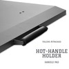 Griddle Cover Lid - Powder Coated Black Aluminum Lid Storage