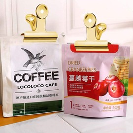 Gold Clips, Small Clips, 60 Pieces Golden Clips, Small Bulldog Clip File Paper Money Clips for Offices (Light Gold, 22 mm)