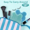 TailaiMei 2 Pack Makeup Brush Cleaning Mat with Color Removal