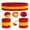 ONUPGO Sweatband Set Sports Headband Wristband Set Sweatbands Terry Cloth