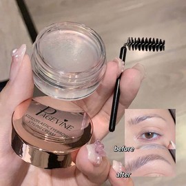 PAGE VINE Eyebrow Styling Soap Wax with Brush Makeup Waterproof Eye Brow Shaping Gel