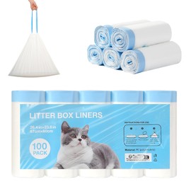 100 Count litter bags for Litter Robot 4 and 3, Leak Proof Replacement Litter Bags, Durable Waterproof Litter Bags, 26.4 in. x 23.6 in.