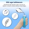 UKYCEORA Dietary Aid Tableware,Weighted Handle with Straps,Relieves Hand Tremors,Suitable for