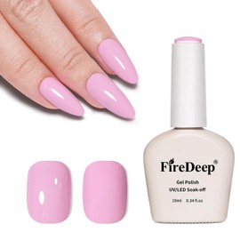 Firedeep 10ml Hema Free Gel Polish Dusty Mauve Pink Color Gel Nail Polish Soak Off Manicure Gift for Art DIY and Salon for Women