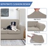 JIVINER 4 Pieces Couch Covers for 3 Cushion Couch Stretch