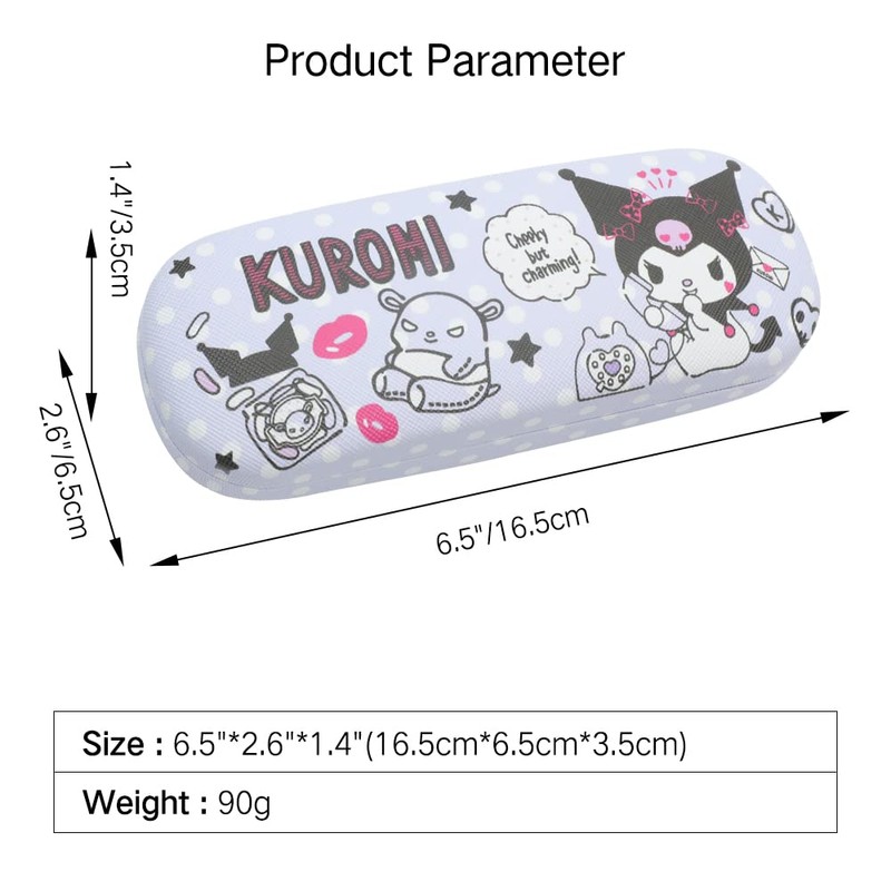 PERFECTSIGHT Hard Shell Eyeglasses Case, PU Leather Protective Glasses Case,