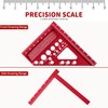 3D Mitre Square Multifunctional, Protractor Woodworking Try Square, Combination Angle