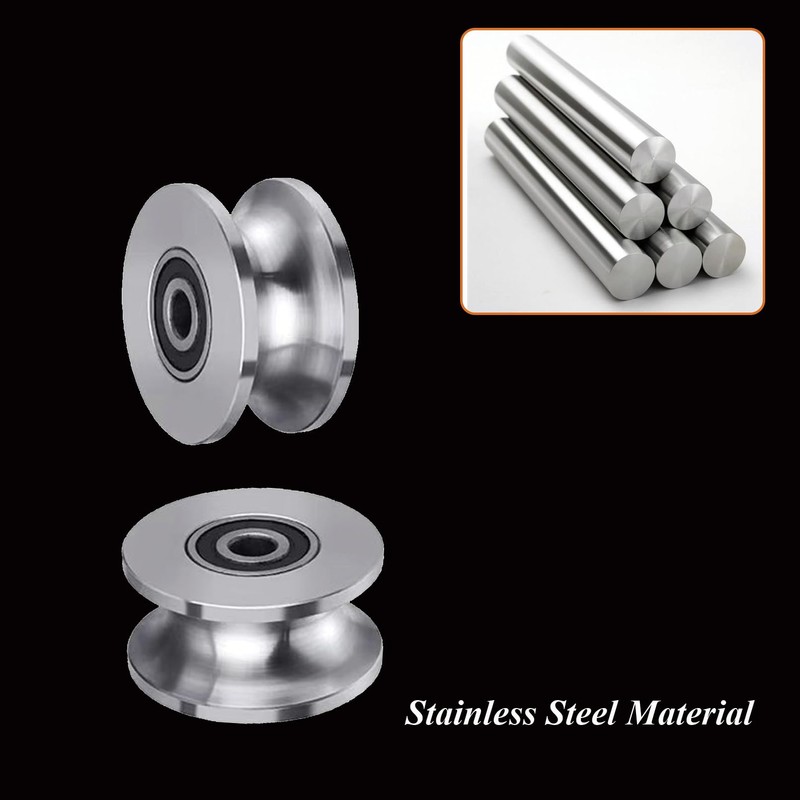 Sliding Gate Rollers Stainless Steel U Groove Wheel Heavy Duty